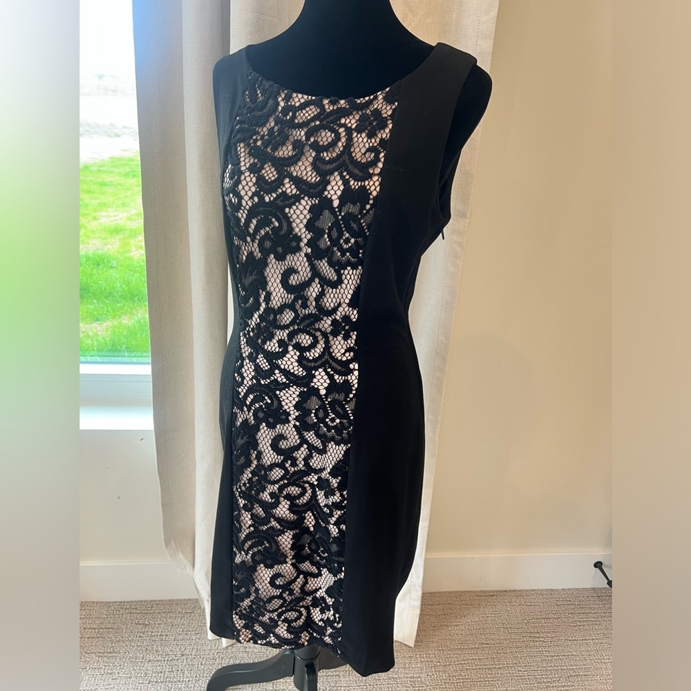 Maurice’s sleeveless black/nude dress size 3/4.